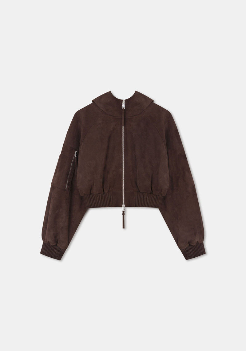 인기 카테고리
Suede 후드 폭탄 재킷 1