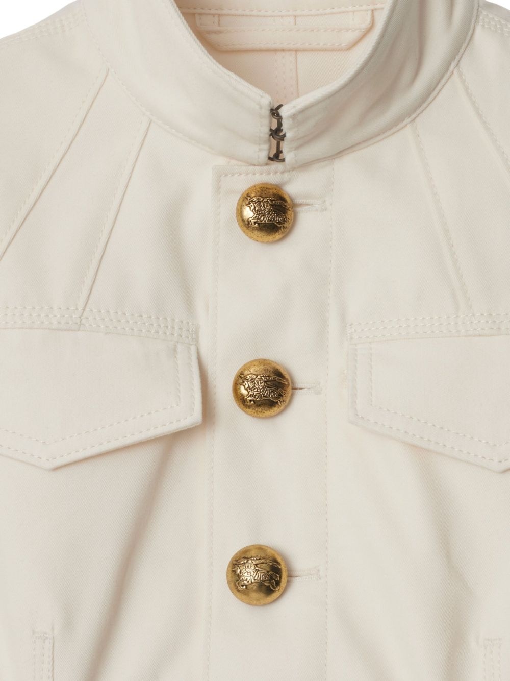 cropped cotton jacket - 5
