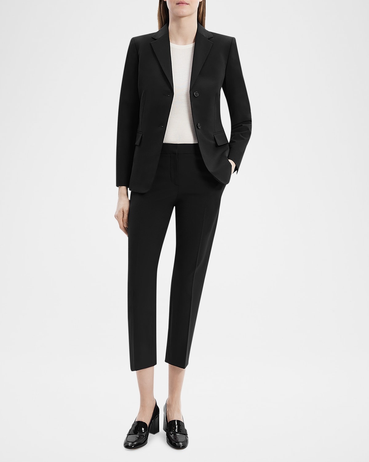 Traceable Wool Slim Single-Breasted Blazer - 2