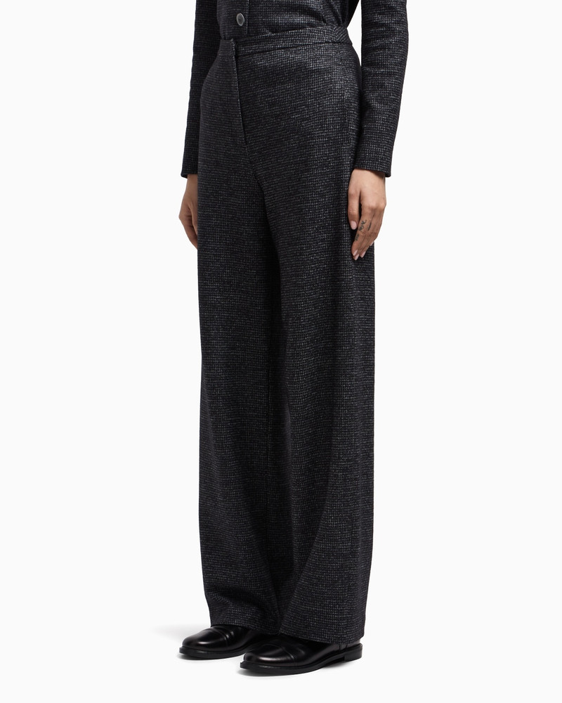 EMPORIO ARMANI ASV ICON HOUNDSTOOTH CLOTH TROUSERS outlook