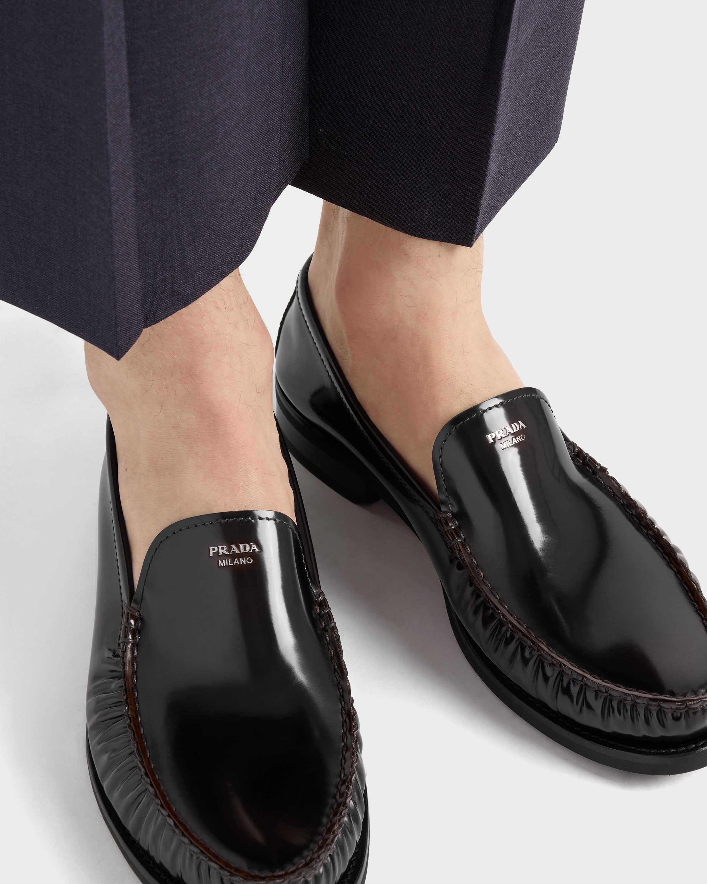 Prada Brushed leather loafers | REVERSIBLE