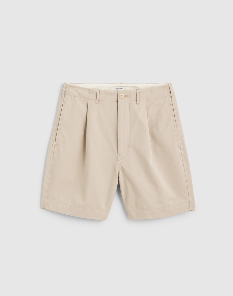 Pleated Chino Shorts in Uniform Twill 1