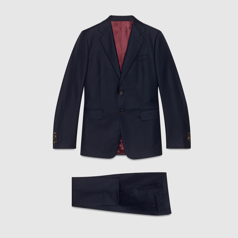 Straight fit wool suit 1