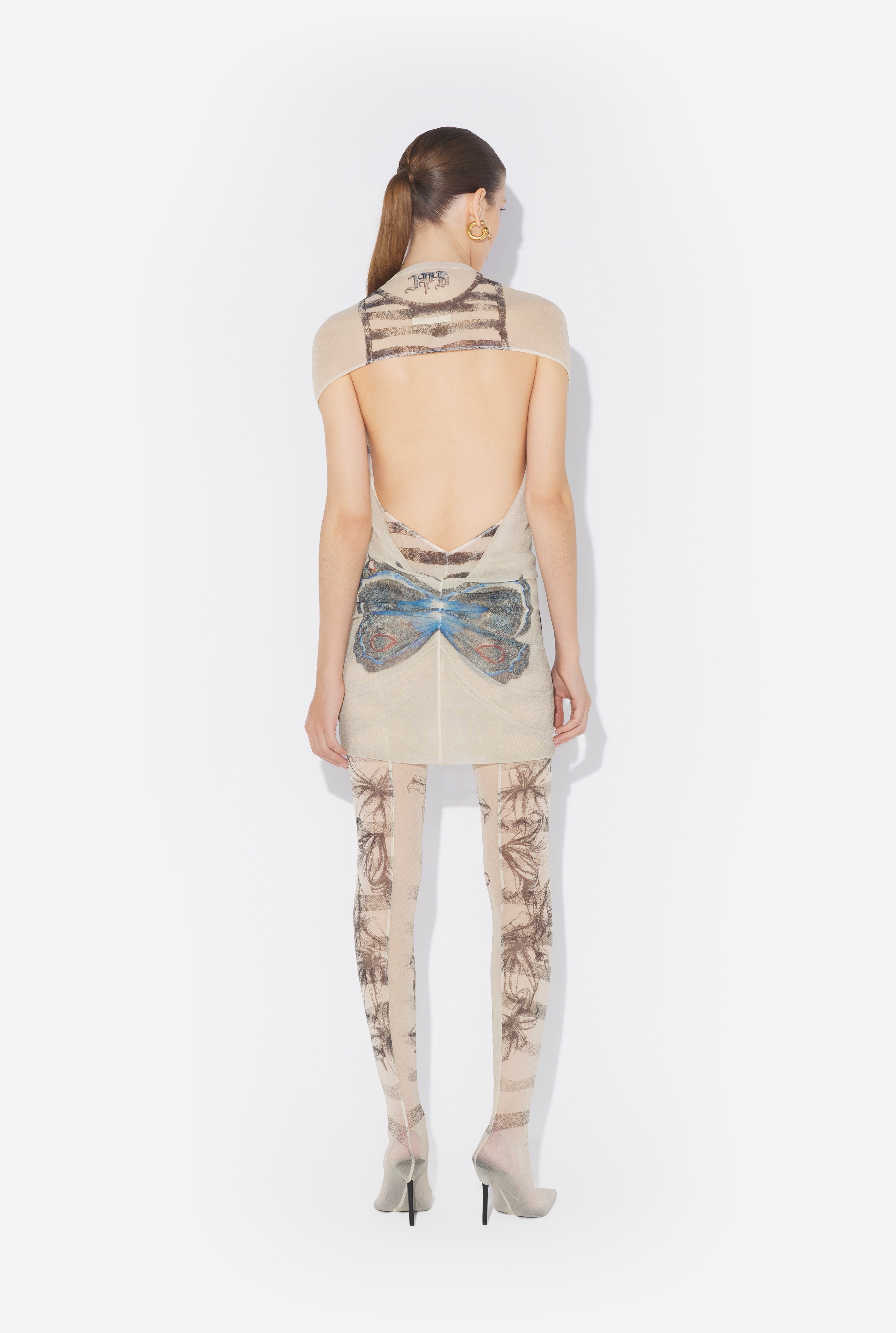 THE SHORT “TATTOO ROSE AND BIRD” DRESS - 2