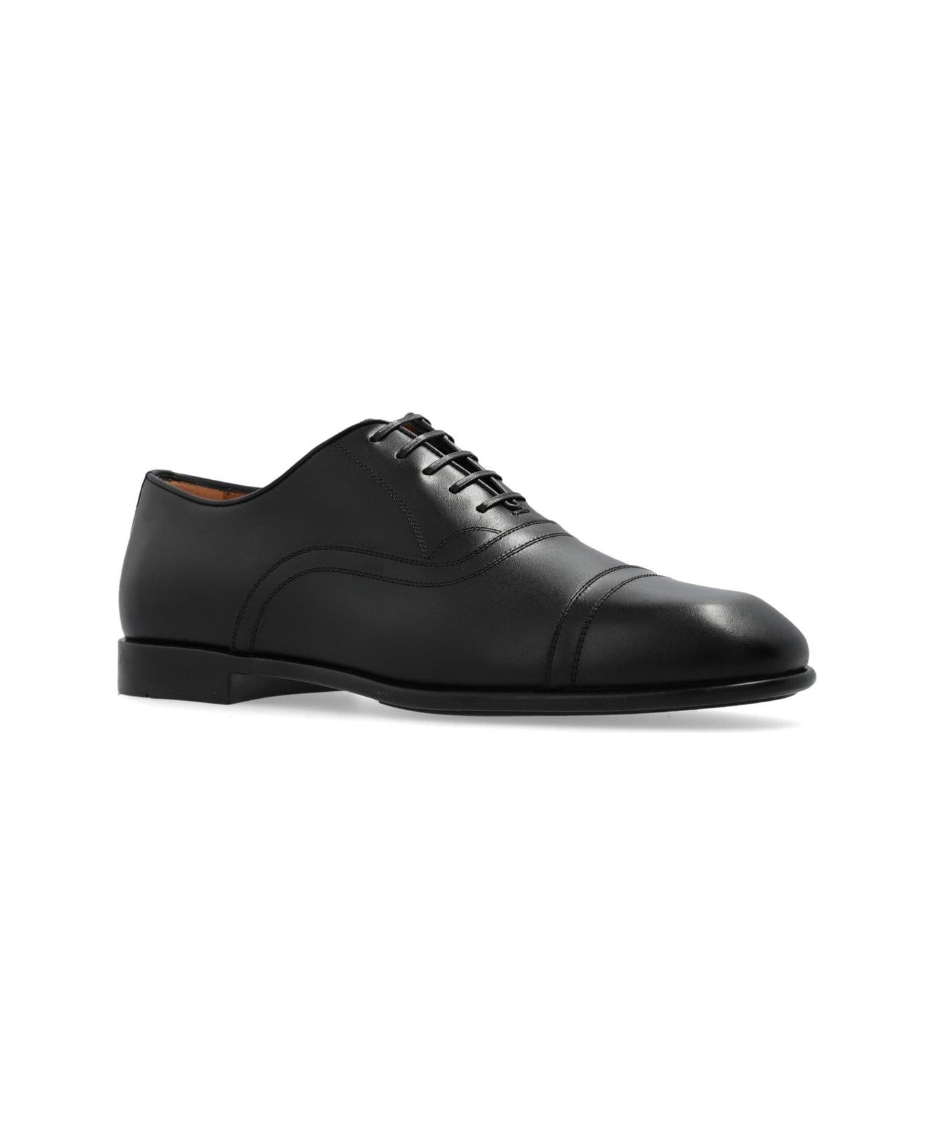 Toe Cap Oxford Shoes - 2