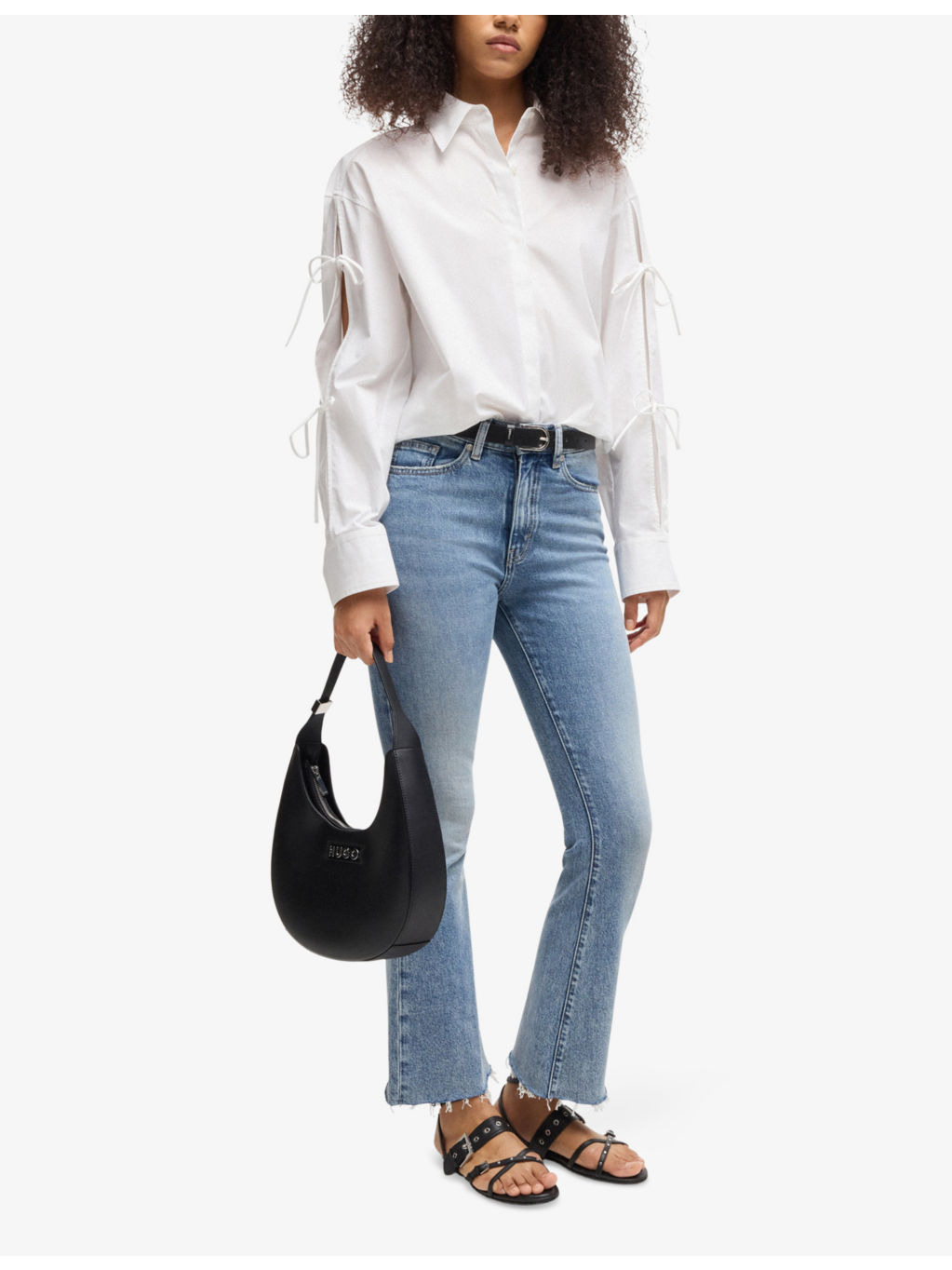 Bow-Embellished Long-Sleeve Cotton Shirt - 2