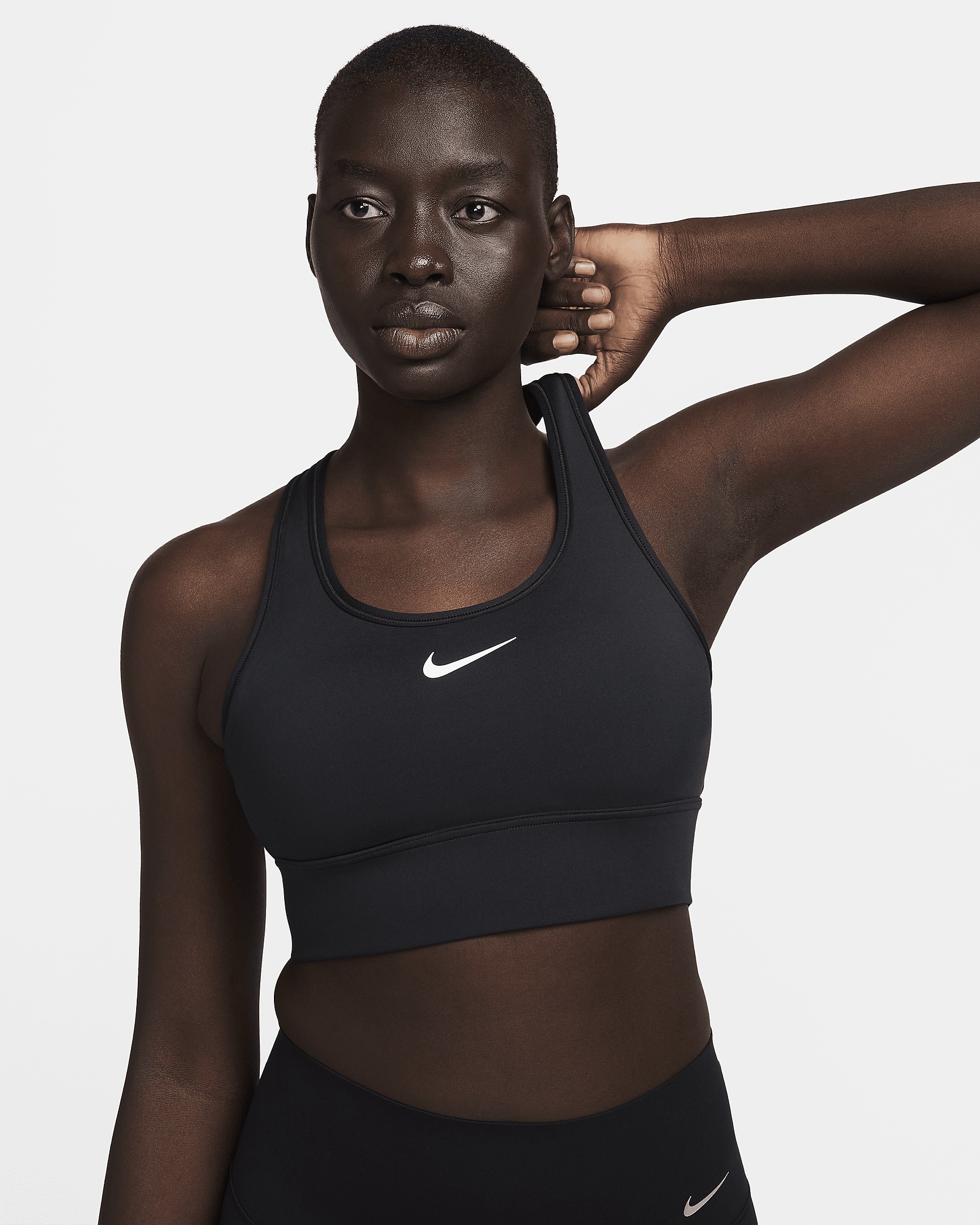 Nike Swoosh Medium Support Women's Padded Longline Sports Bra - 2