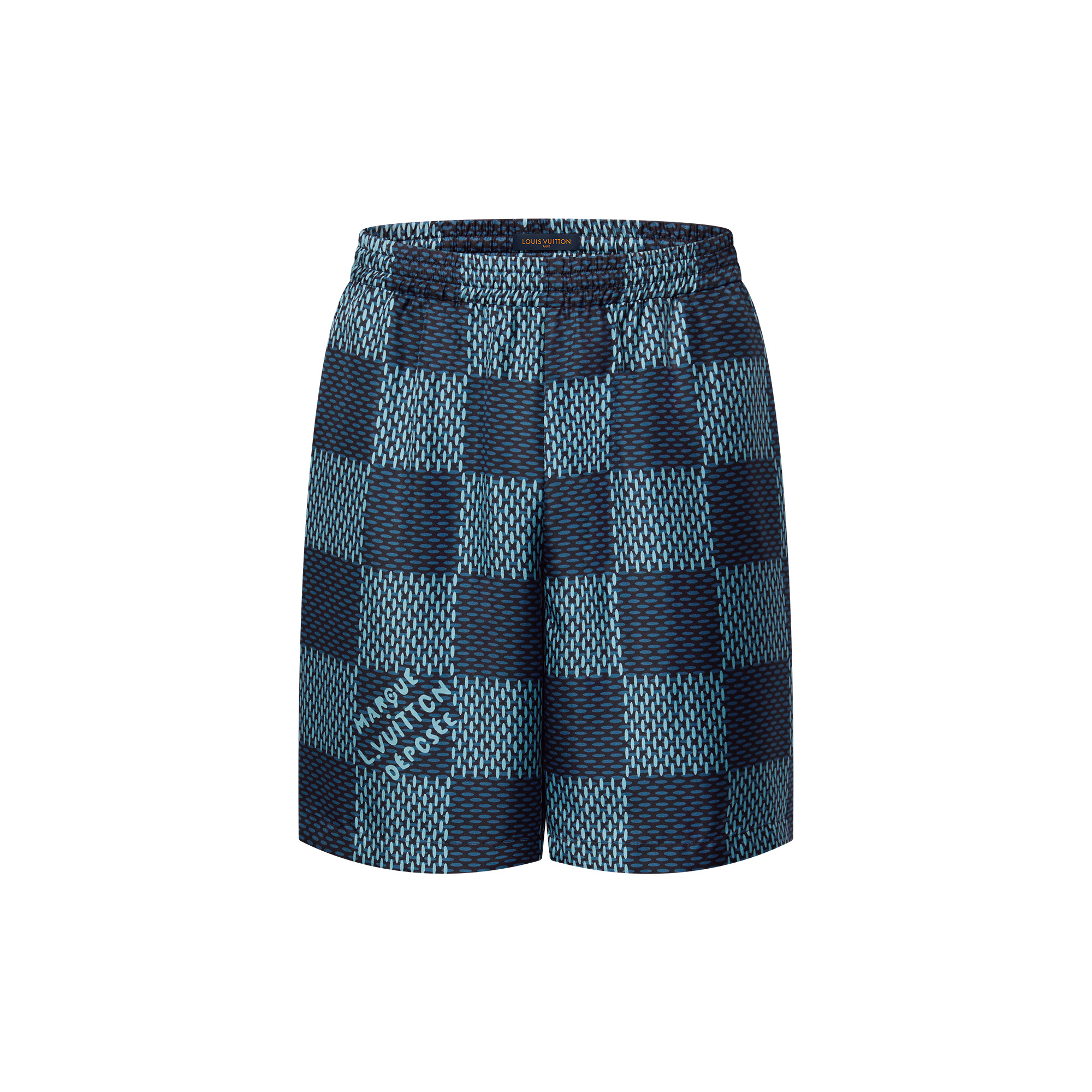 Damier Silk Shorts - 1
