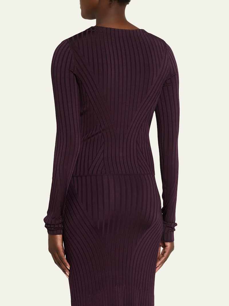 ADAM LIPPES Greer Cropped Knit Cardigan outlook