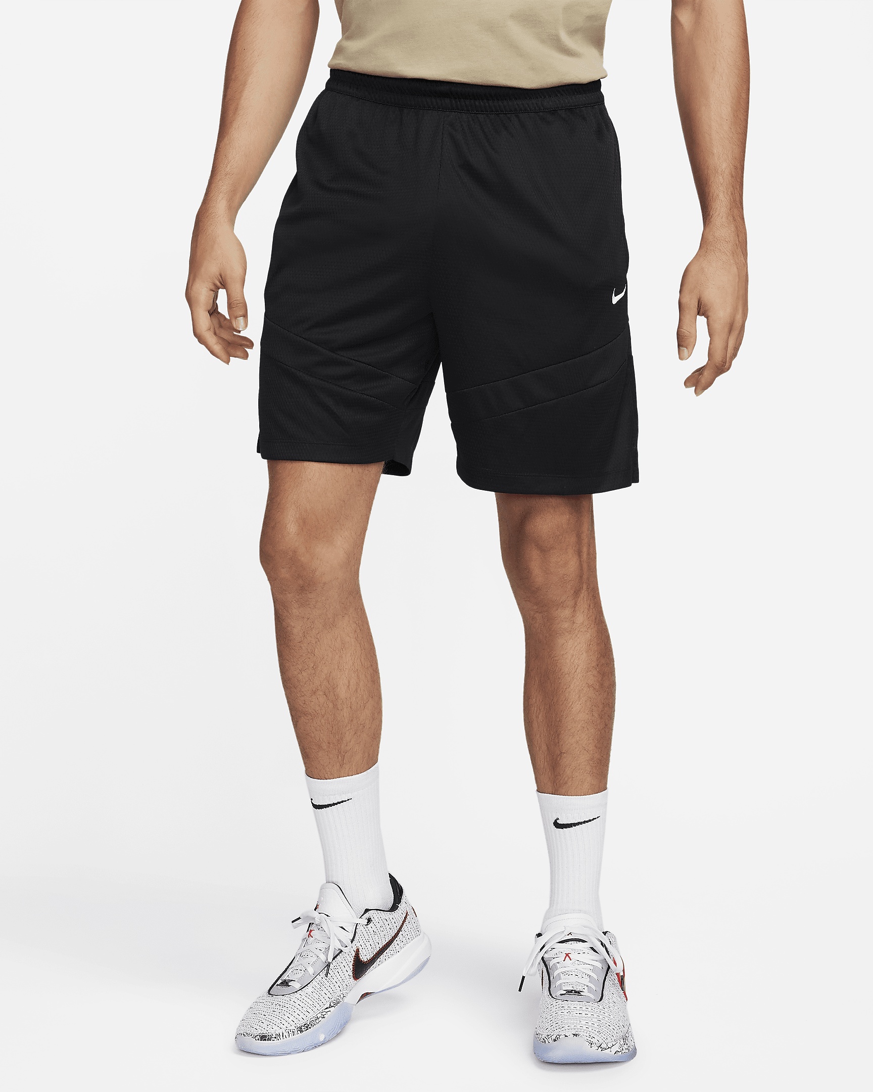 Nike Dri Nike Mens Grey Running Shorts Shorts Nike Dri-Fit Icon