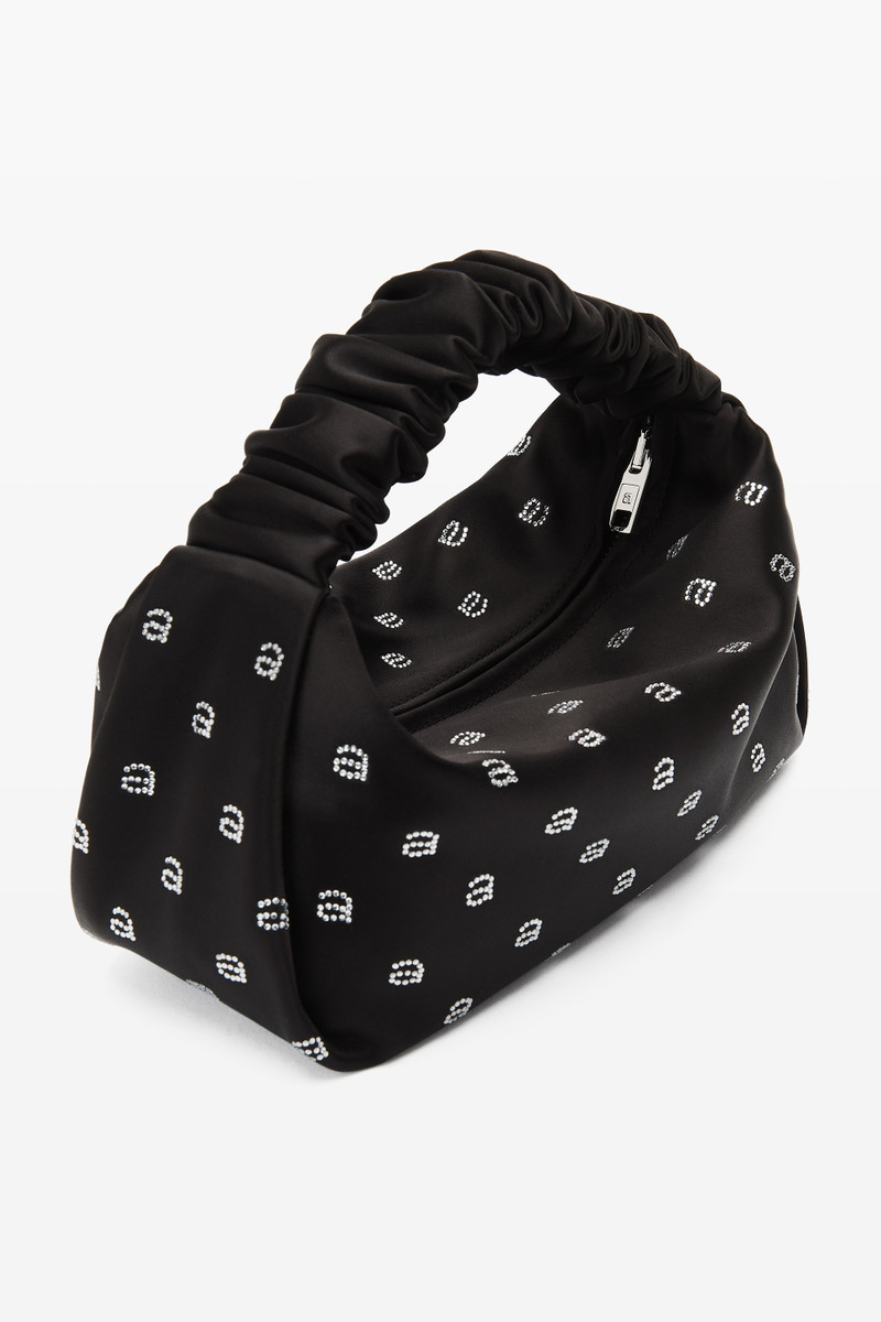 Alexander Wang HOTFIX SCRUNCHIE MINI BAG IN SATIN outlook