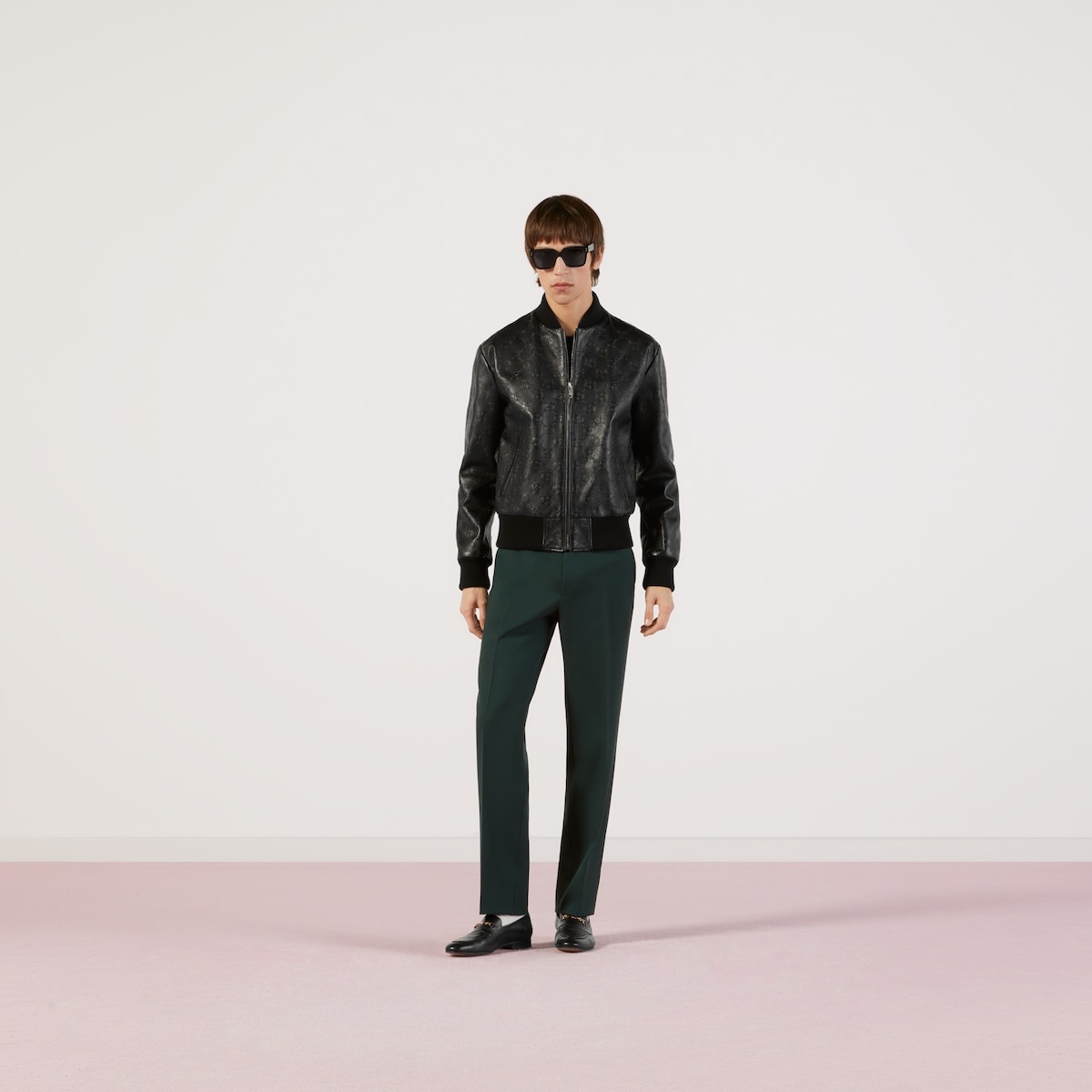 GUCCI GG leather bomber jacket | REVERSIBLE