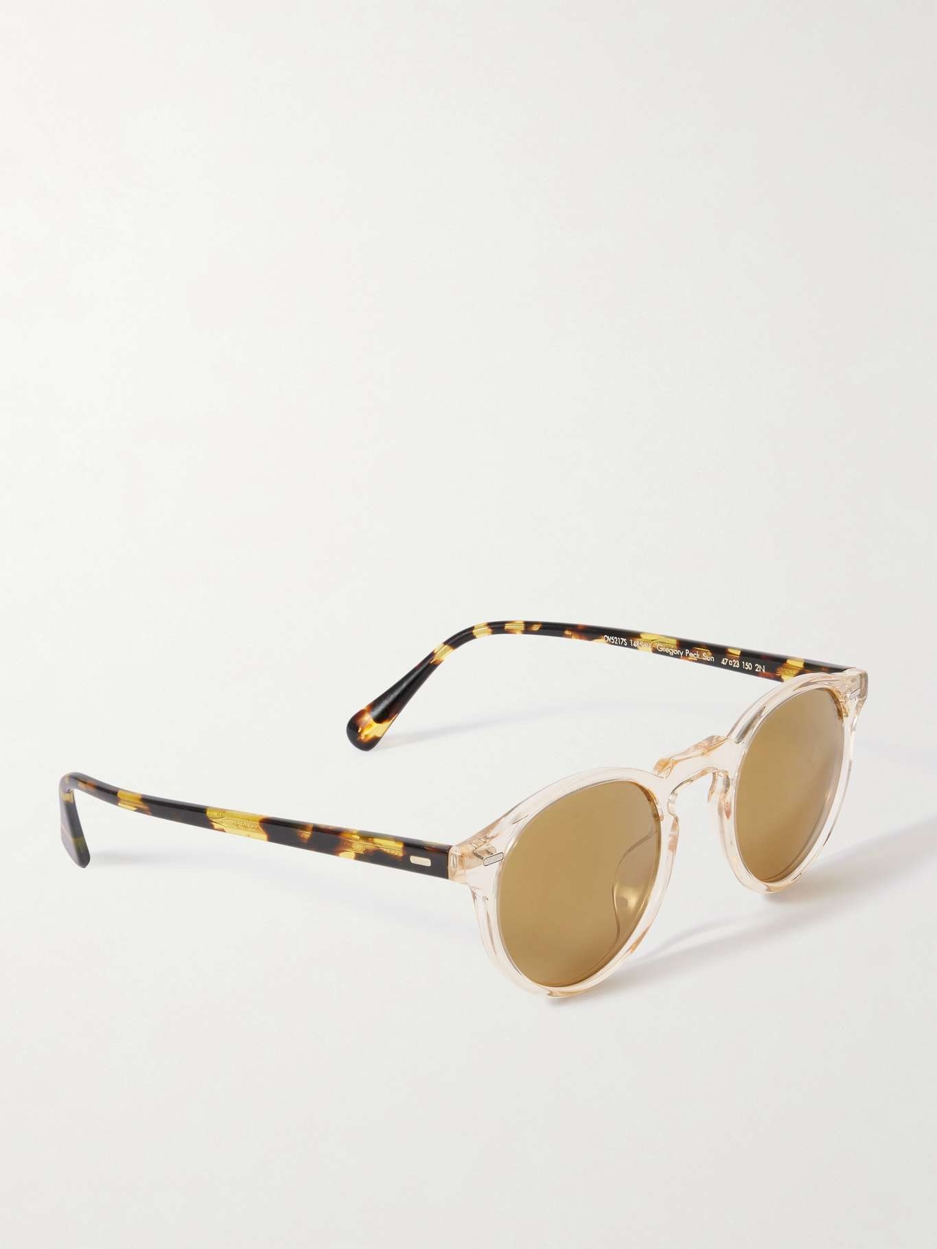 Gregory Peck round-frame acetate sunglasses Tortoiseshell - 3