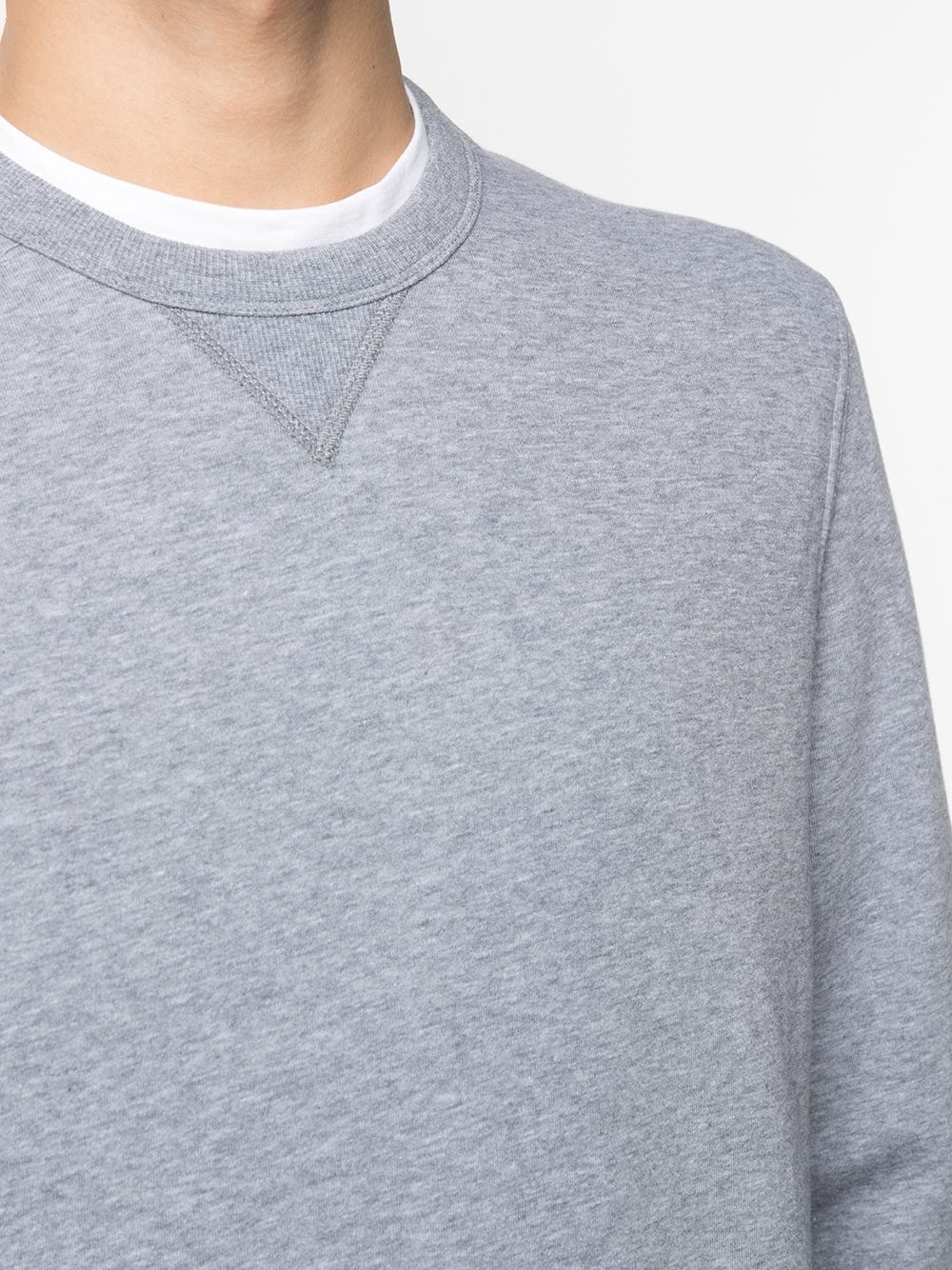 crew-neck cotton-blend sweatshirt - 5