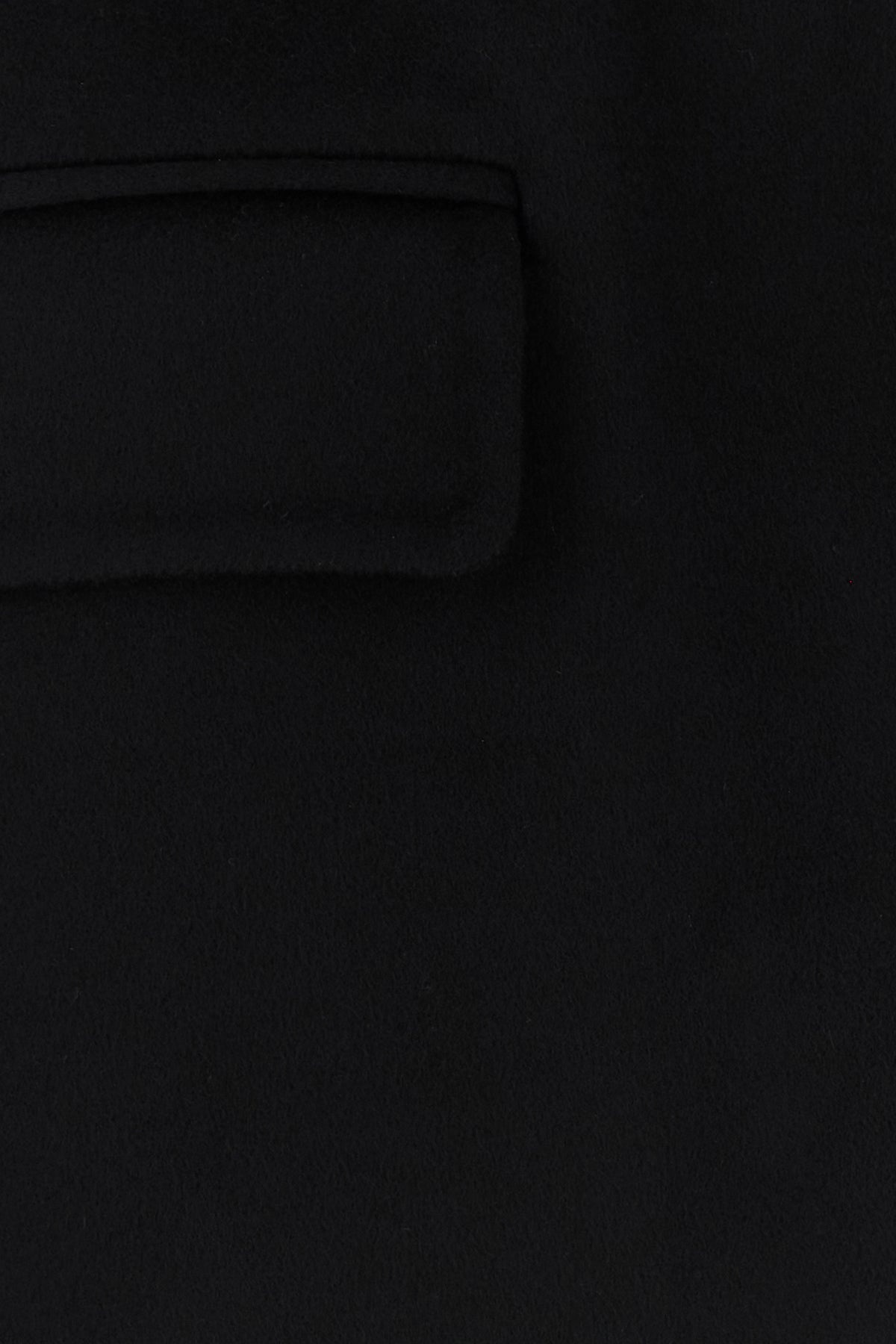 Black wool blend coat - 3
