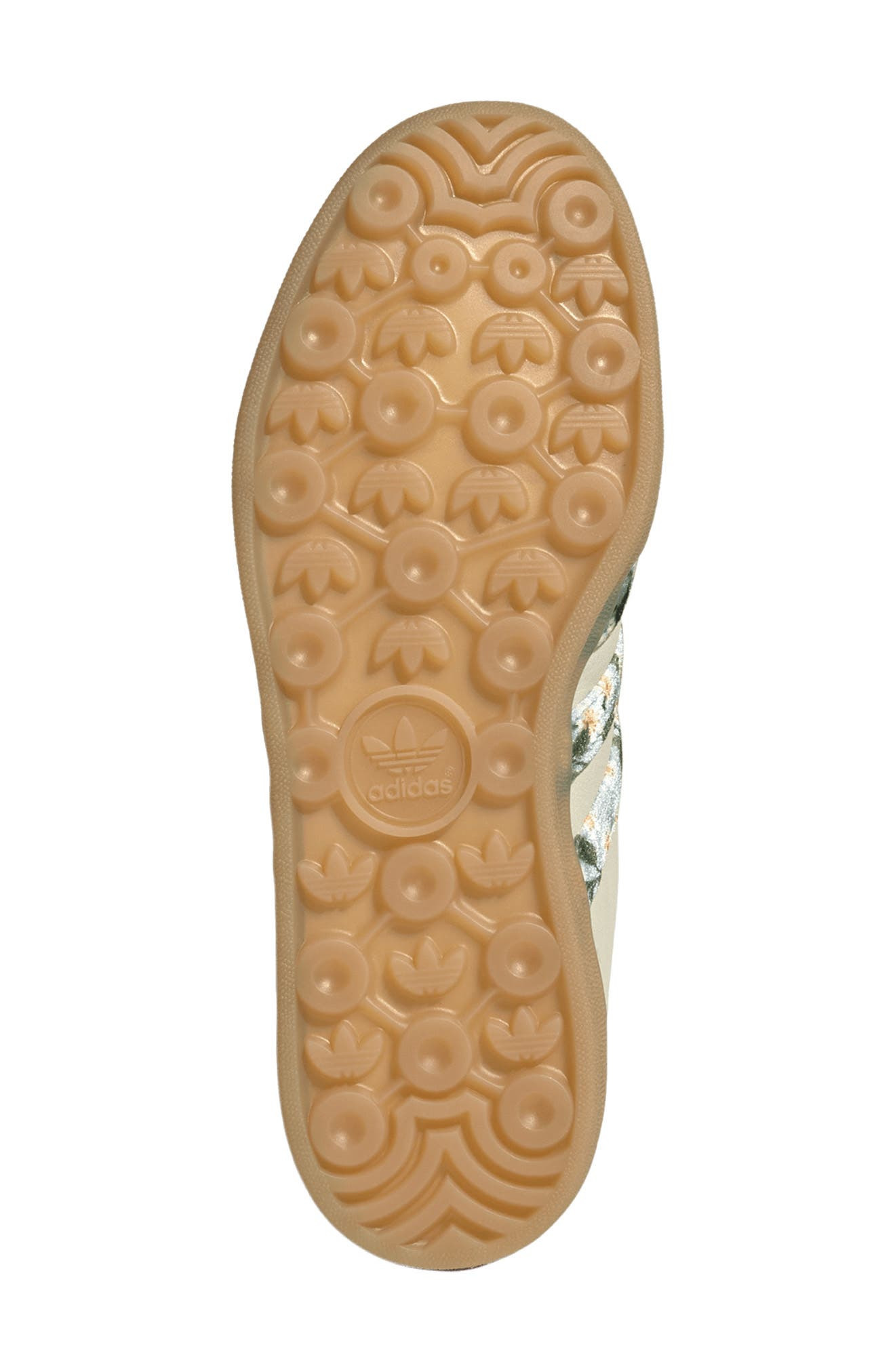 adidas x Liberty London Gazelle Indoor Sneaker in Cream/Gold/Tactile Blue at Nordstrom - 5