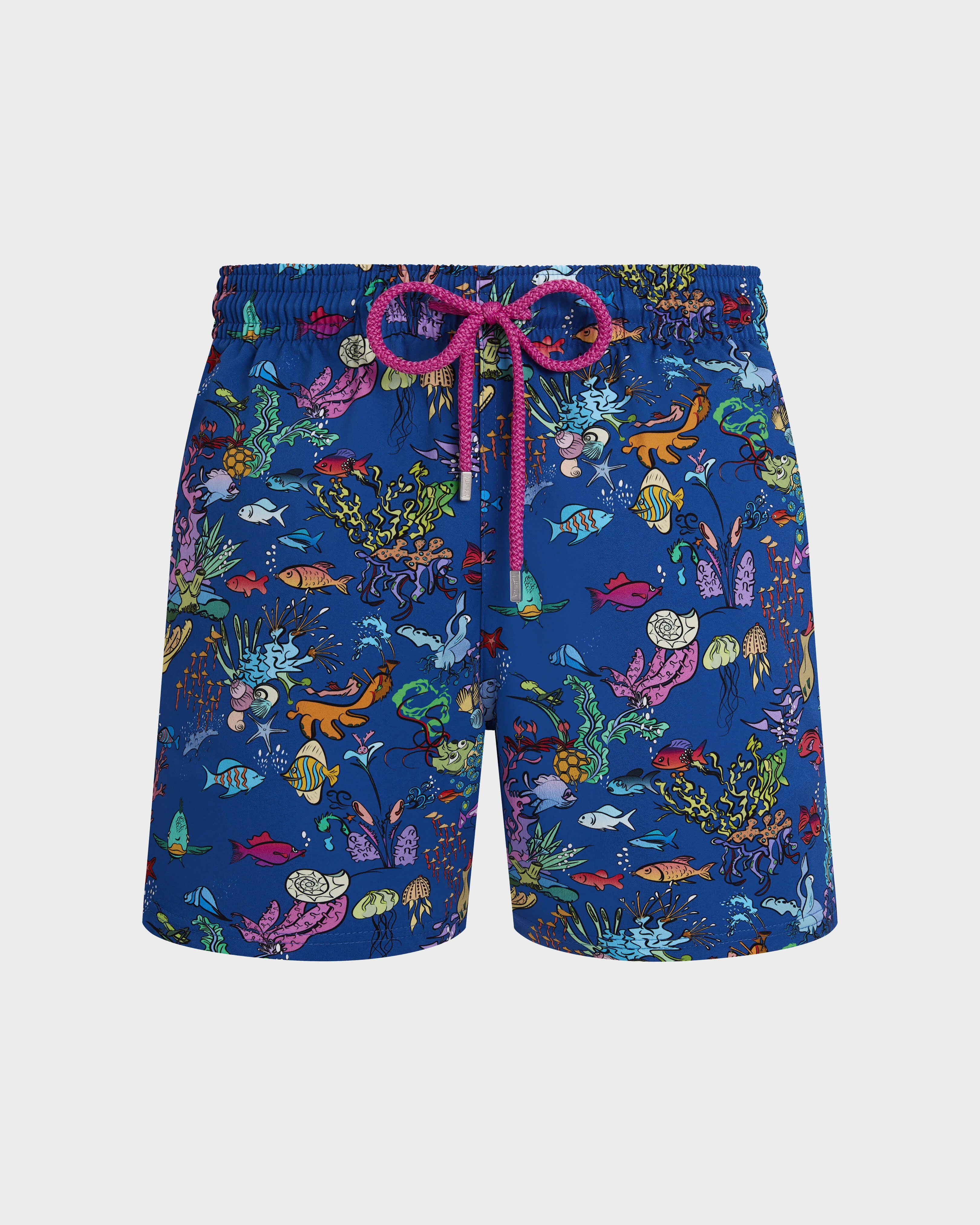 MEN STRETCH SHORT SWIM TRUNKS AQUARIUM - 1