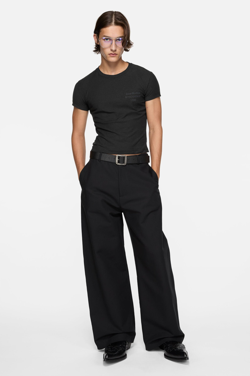 Acne Studios Logo t-shirt - fitted - Black outlook