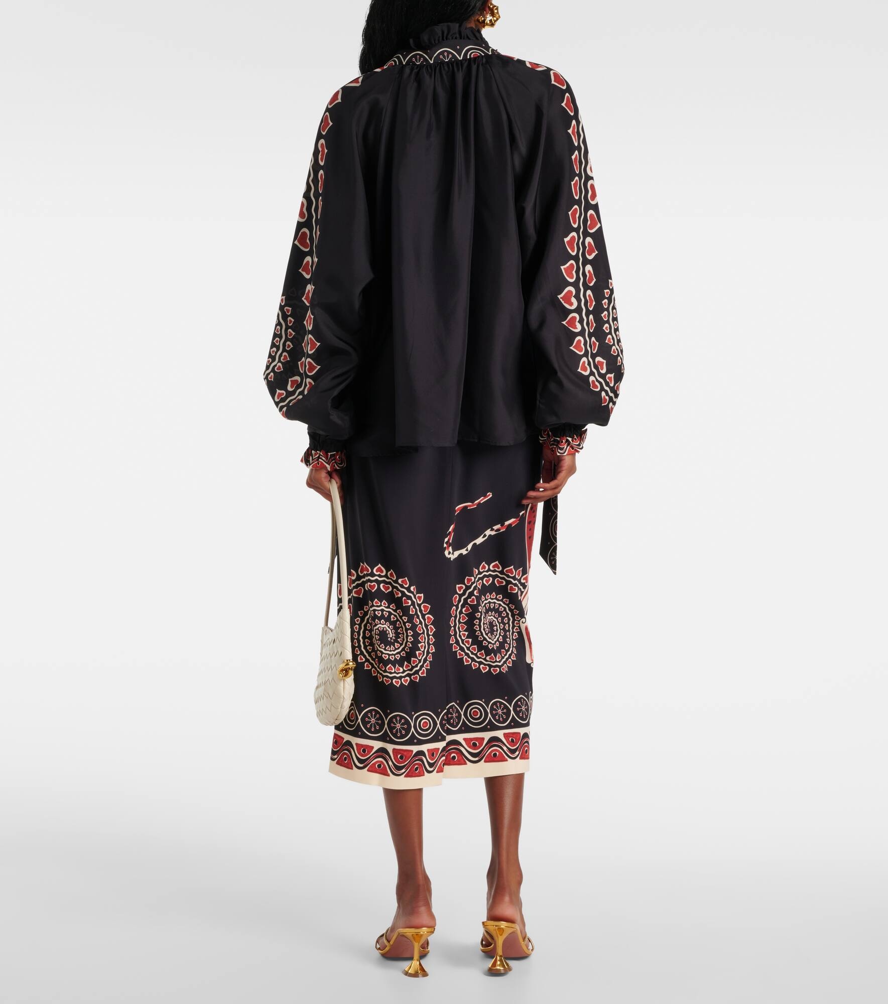 Cerere printed silk blouse - 3