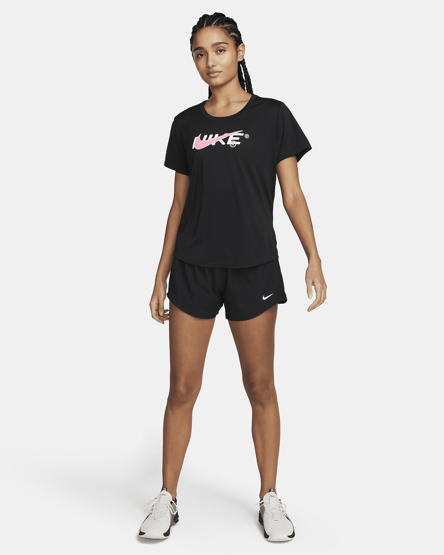 Nike One Women's Dri-FIT Mid-Rise 3" Brief-Lined Shorts - 7