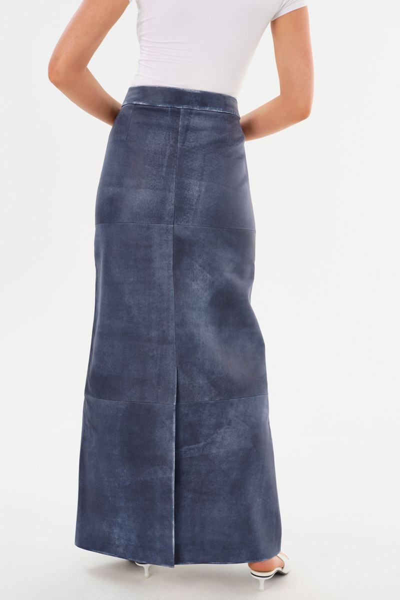 MARIETTE | Leather Maxi Skirt 4