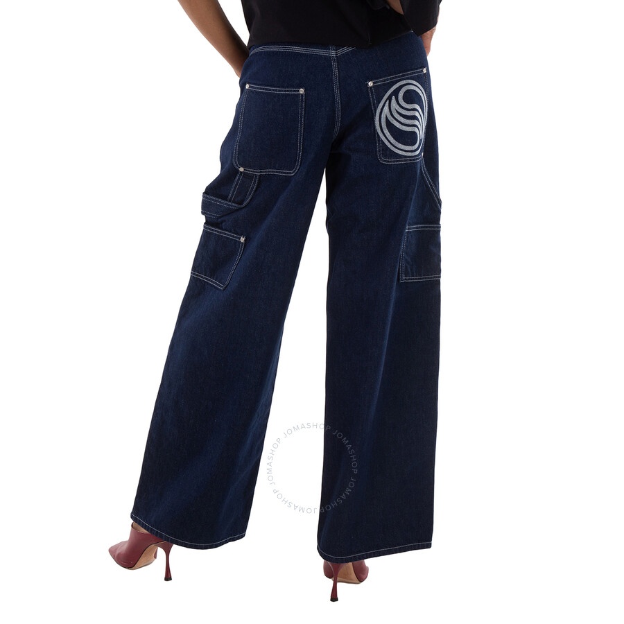 Stella McCartney Straight-Leg Denim Cargo Jeans - 4