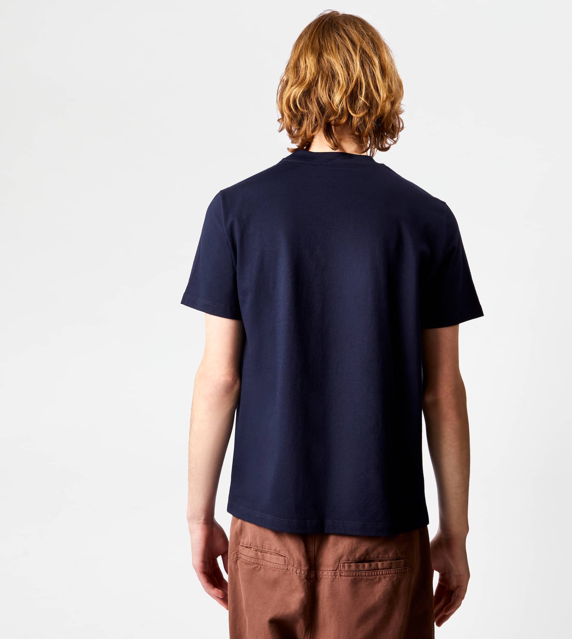 ROUND NECK T-SHIRT - BLUE - 5