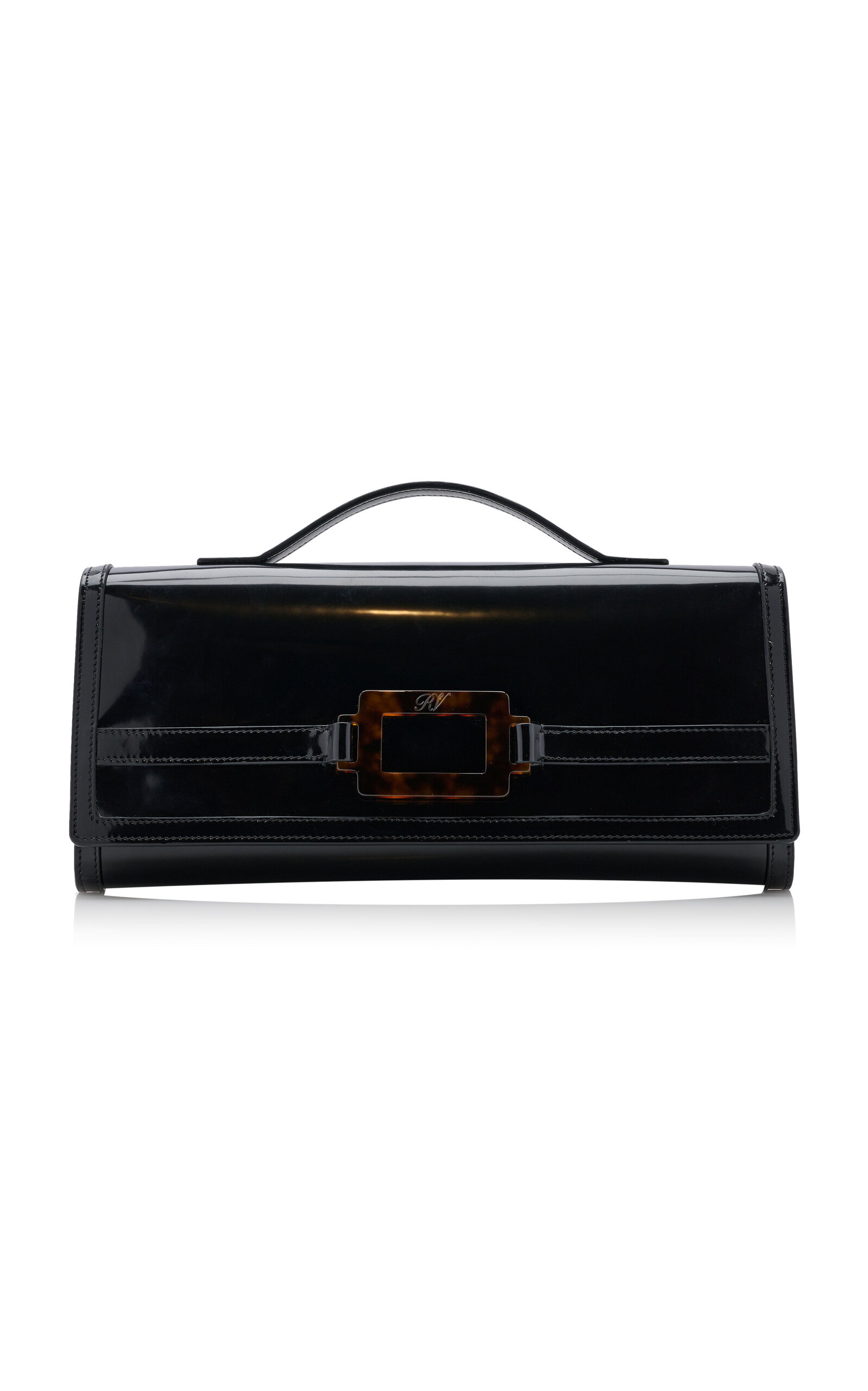 Belle Vivier Leather Clutch black - 1
