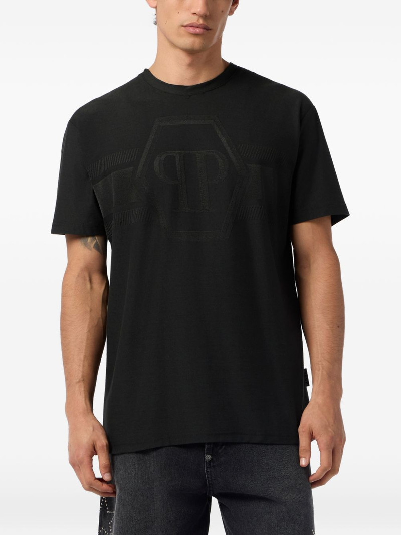 PHILIPP PLEIN hexagon round-neck T-shirt outlook