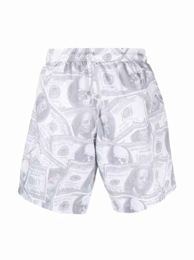 PHILIPP PLEIN dollar-print swimming shorts outlook