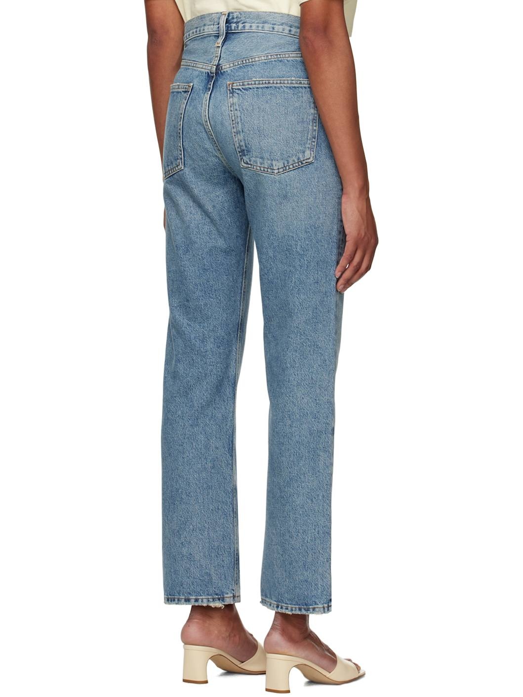 Blue 90's Pinch Waist Jeans - 3