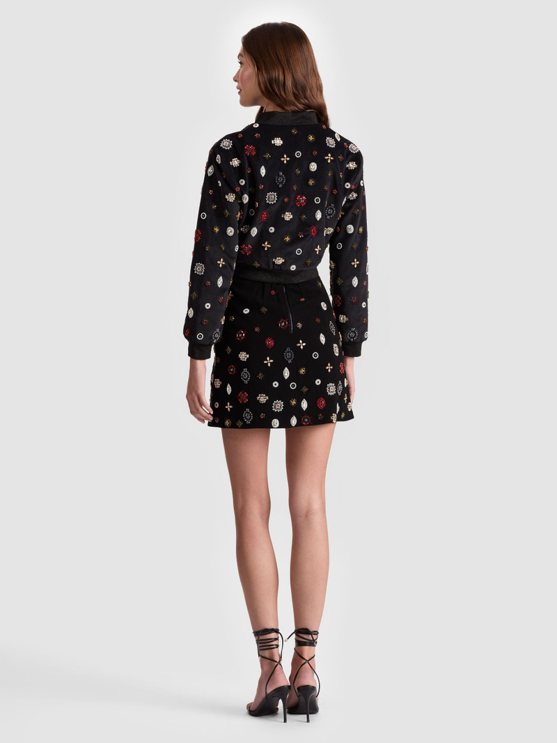 Alice + Olivia JACKIE EMBELLISHED BOMBER JACKET outlook