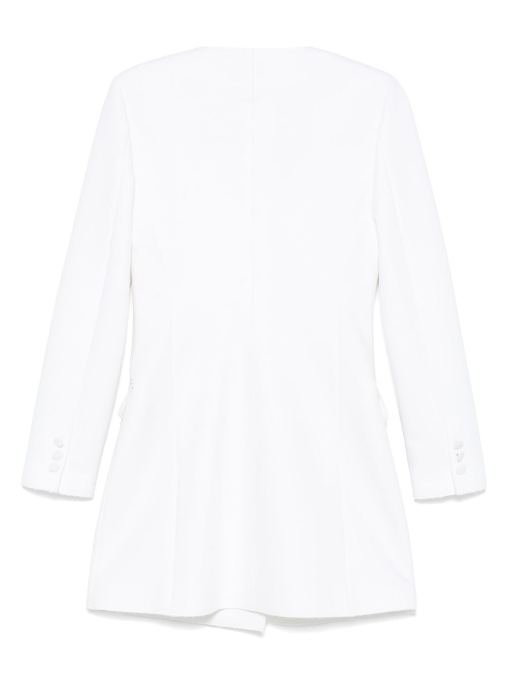 ruffled tuxedo mini dress - 2