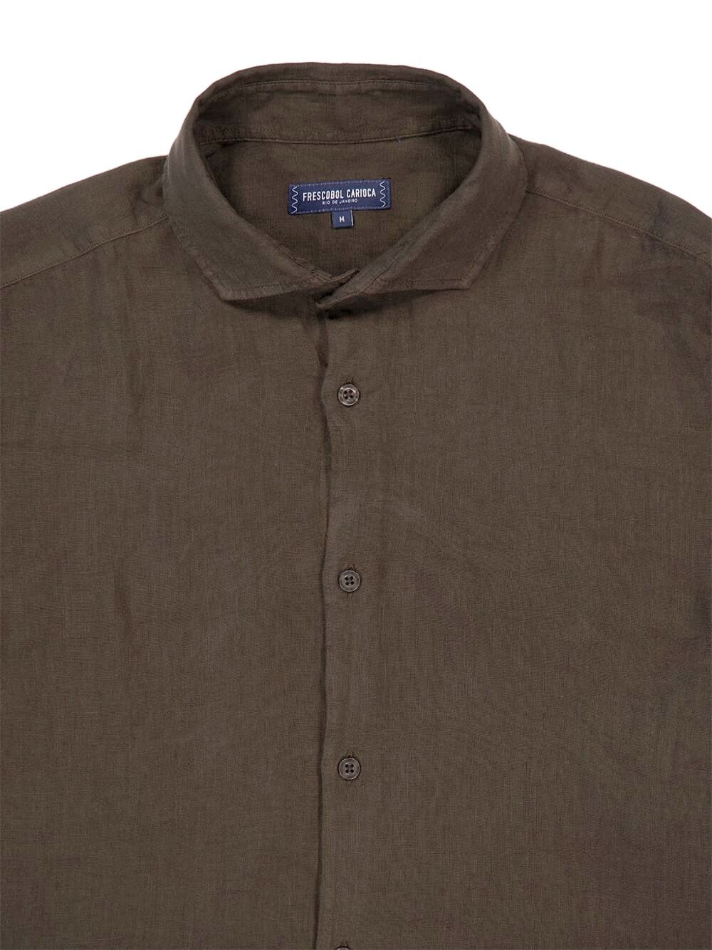 long-sleeved linen shirt - 5