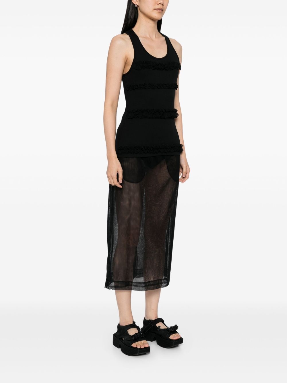 ruffled tank top - 3