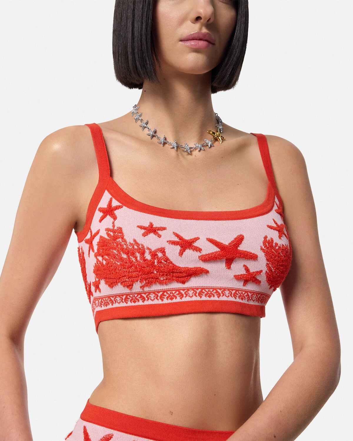 Barocco Sea Knit Crop Top - 3