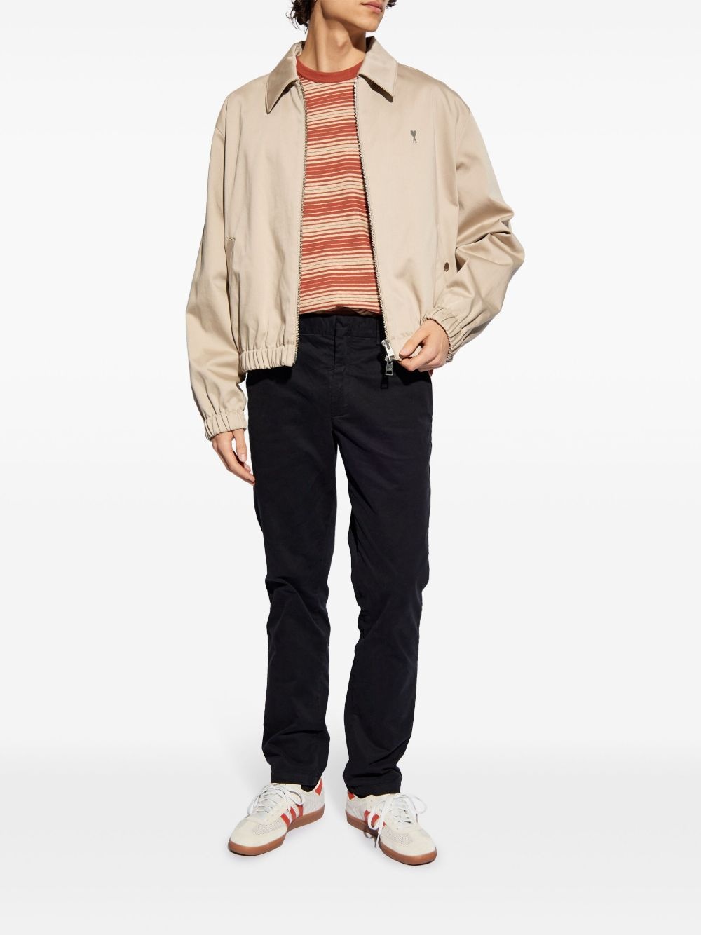 striped cotton T-shirt - 2
