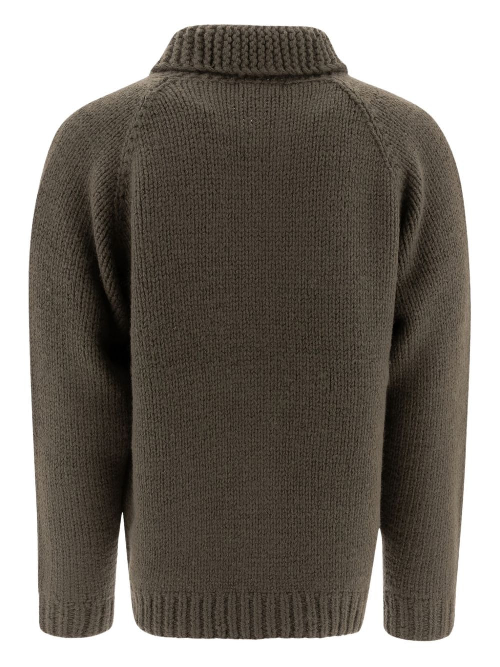 zip-front patch-pocket cardigan - 2