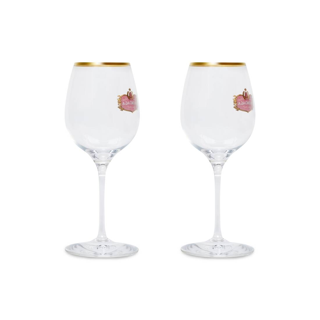 Wine Glasses Gold in Crystal - 2