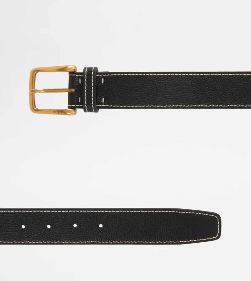 Tod's LEATHER BELT - BLACK outlook