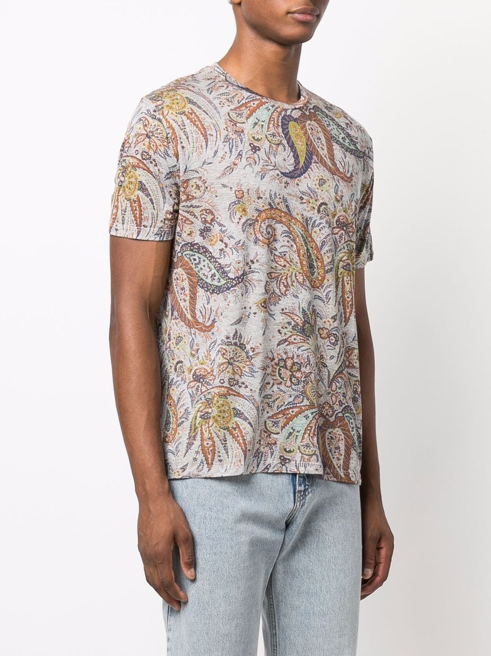 paisley-print T-shirt - 3