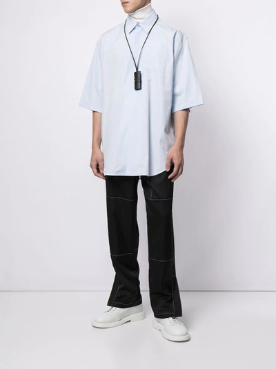 Jil Sander stitch-detail tapered trousers outlook