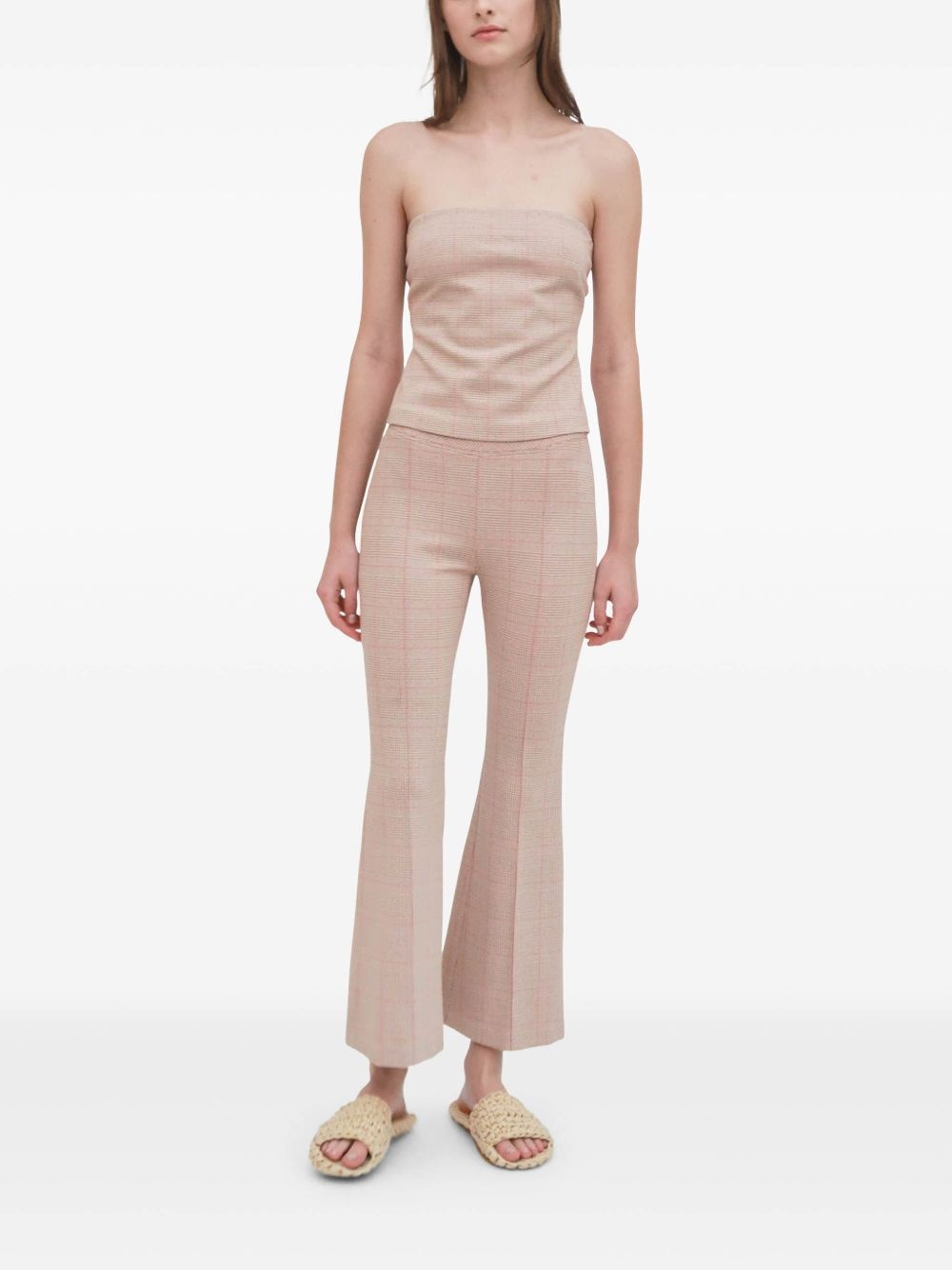 cropped flared trousers - 3
