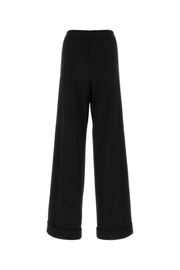 Dolce & Gabbana Woman Black Stretch Wool Pajamas Pant - 2