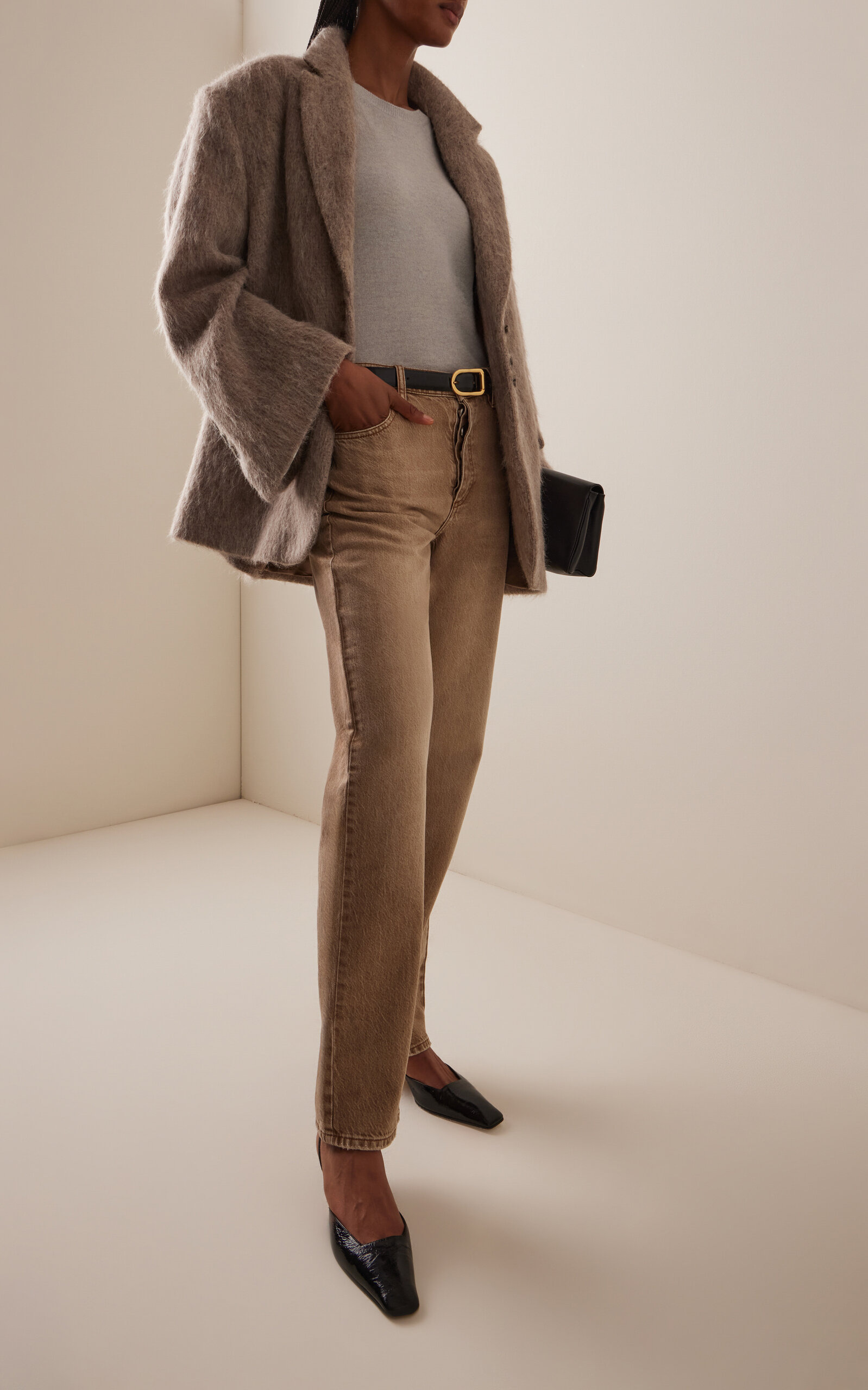 Chicago Cotton Denim Pants brown - 2