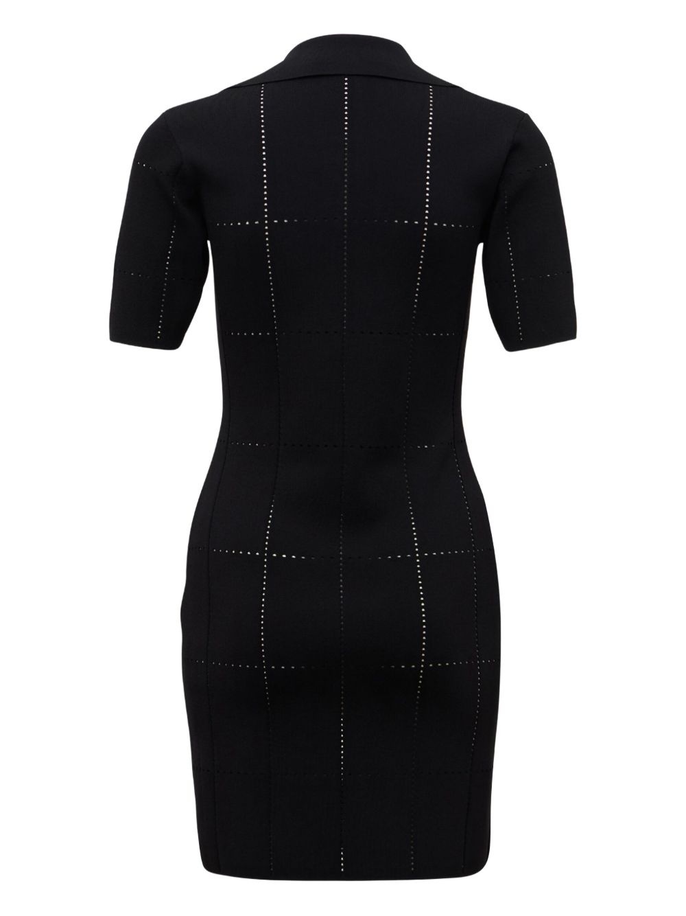 perforated mini dress - 2