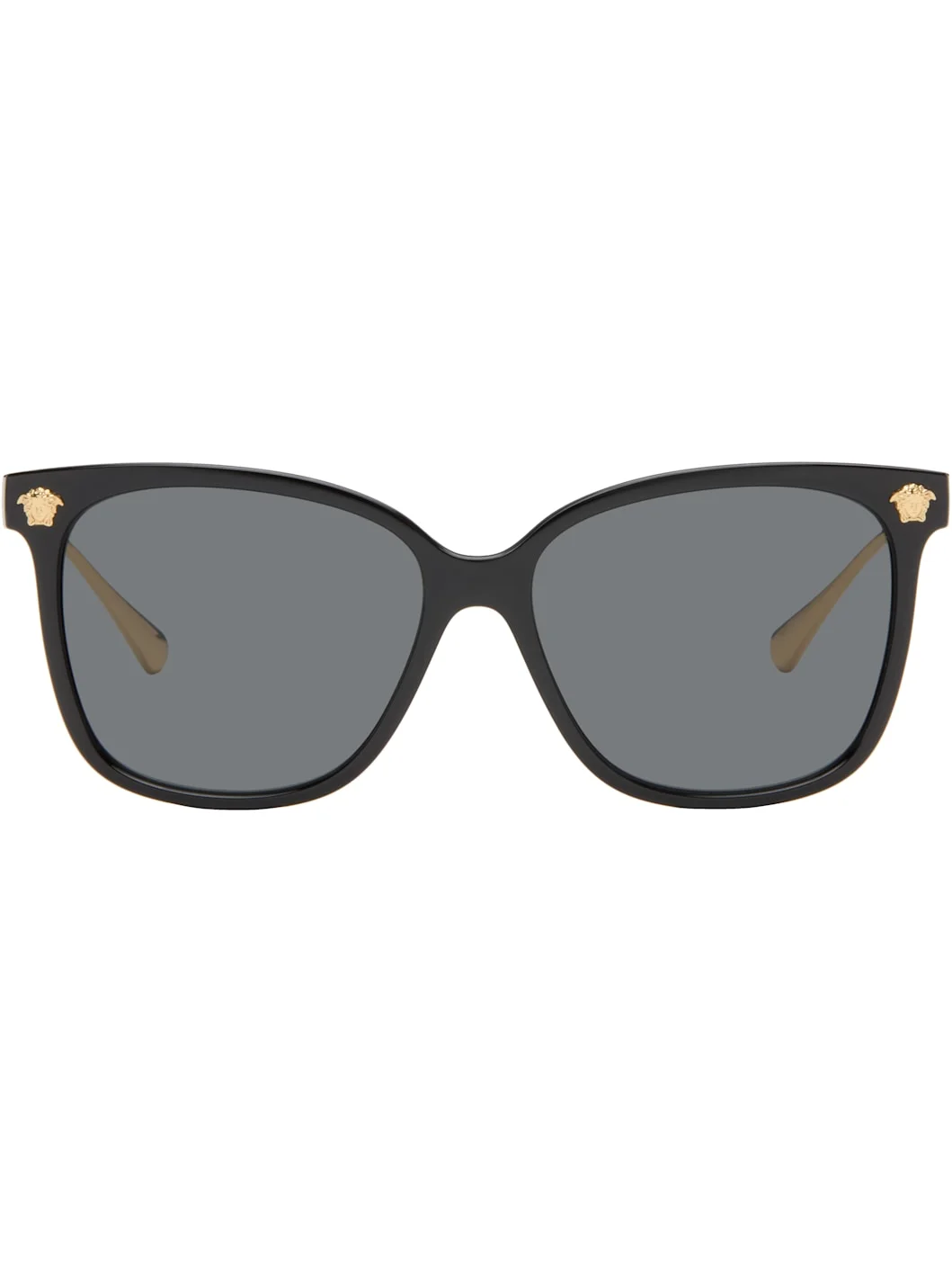 Black Medusa Wide Sunglasses - 1