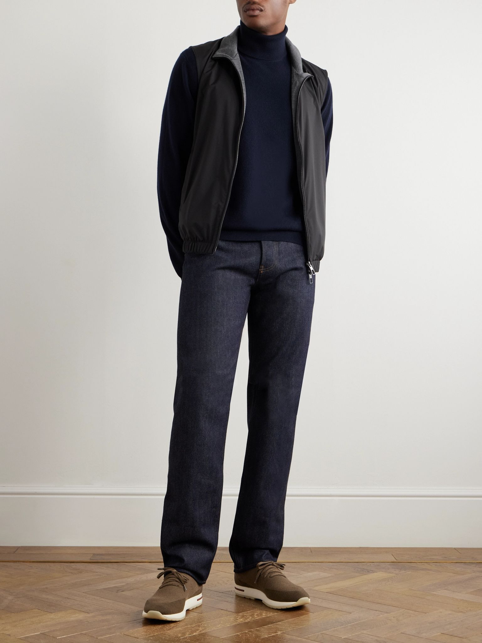 Kamen Straight-Leg CashDenim® Jeans Blue - 2