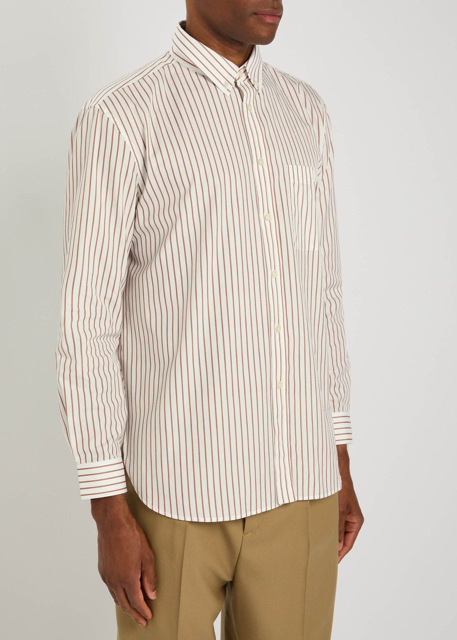 Saint Laurent Striped Cotton-poplin Shirt - 2