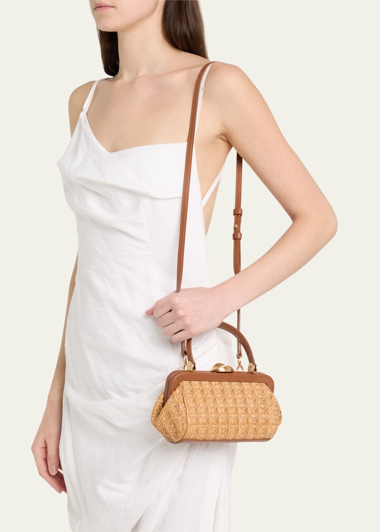 Zuma Frame Woven Crossbody Bag - 2